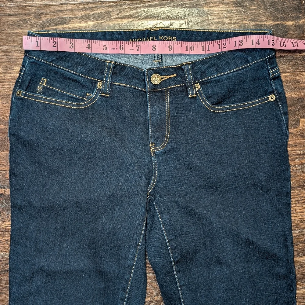Michael Kors Dark Wash Denim Skinny Jeans - Picture 6 of 7